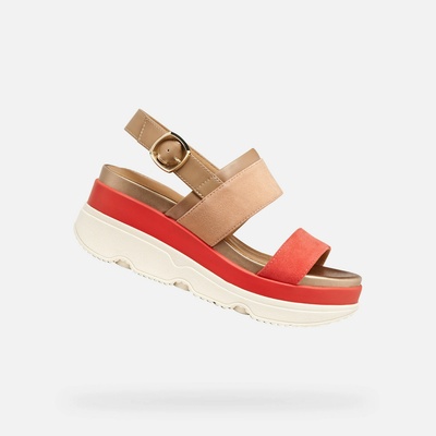 Geox Червени дамски сандали Geox Gardenia Geox | Cherven | ЖЕНИ | 36