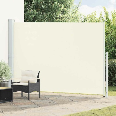 vidaXL Zatahovací boční markýza 200 x 300 cm krémová
