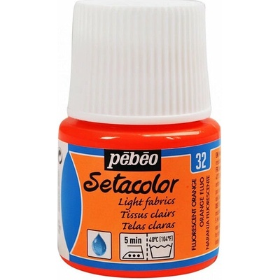 Farby na textil Pebeo Setacolor Light Fabrics 45 ml 33 Fluorescent Pink