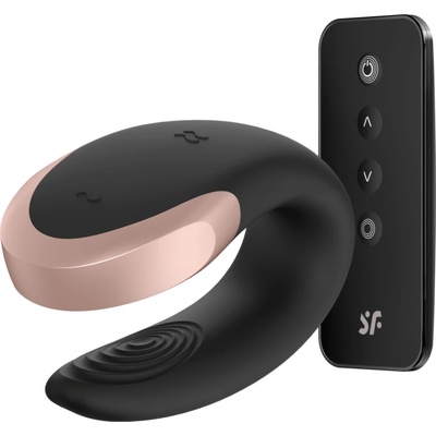 Satisfyer Double Joy párový Black 9 cm