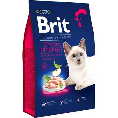 Brit Premium Cat by Nature Sterilized Chicken 2 x 8 kg