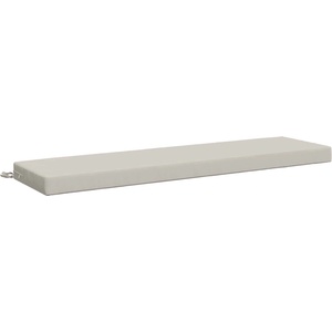vidaXL Възглавница за пейка SOEST 100% полиестер Бяло 150 x 40 x 8 см (949840)