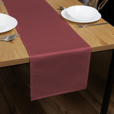 Biante satén běhoun polyesterový Satén LUX-007 Vínový 45x180 cm