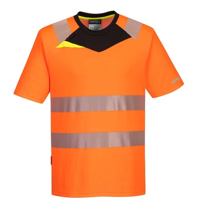 Portwest hi-vis dx413 / Светлоотразителна еластична риза - hv оранжево/черно l (dx413obrl)