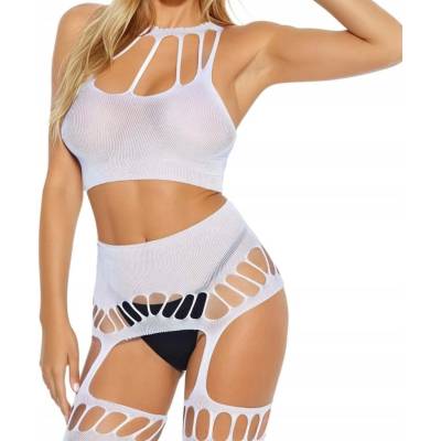 Softline - Boys of Toys Bodystocking 2074 biela