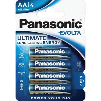 Panasonic EVOLTA LR6EGE/4BP 1.5V AA алкална батерия със супер дълъг живот 4 бр. /опаковка LR6EGE-4BP (LR6EGE-4BP)