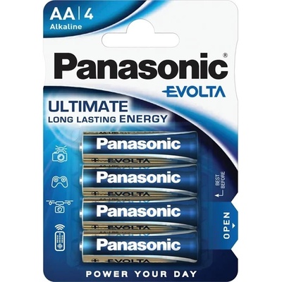 Panasonic EVOLTA LR6EGE/4BP 1.5V AA алкална батерия със супер дълъг живот 4 бр. /опаковка LR6EGE-4BP (LR6EGE-4BP)