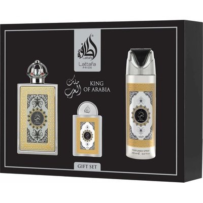 Lattafa Pride King Of Arabia EDP 100 ml + EDP 20 ml + deospray 200 ml