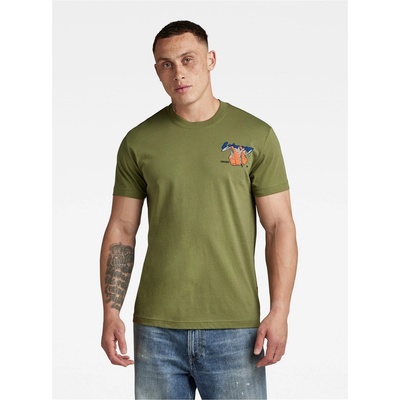 G Star Тениска G Star Men's Graphic T-Shirt - Sage