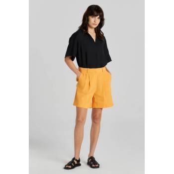 Gant ŠORTKY STRETCH LINEN TAILORING SHORTS MEDAL YELLOW