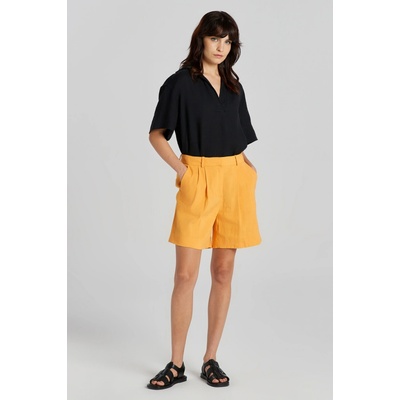 Gant ŠORTKY STRETCH LINEN TAILORING SHORTS MEDAL YELLOW