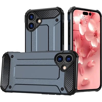 HQWear Калъф Hybrid Armor iPhone 16 - син (Hybrid Armor iPhone 16 blue)