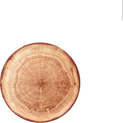 RAK Porcelain Woodart talíř mělký pr. 27 cm, světlehnědý