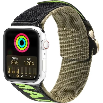 Dux Ducis Каишка Dux Ducis Strap (Outdoor Version) за Apple Watch Ultra, SE, 8, 7, 6, 5, 4, 3, 2, 1 (49, 45, 44, 42 mm), черно-зелена (6934913035368)