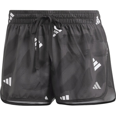 adidas RUN IT shorts dámske bežecké šortky čierna,strieborná L 3"