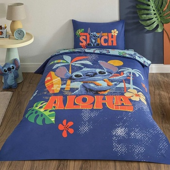 TAC Детски спален комплект памук ранфорс stitch aloha