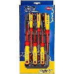 KNIPEX Комплект с 6 бр. отвертки VDE 1000V - 2х шлиц, 2х PH и 2х PZ, Knipex (K002012V04)