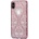 DEVIA Crystal Baroque Case - силиконов (TPU) калъф за iPhone XS, iPhone X (с кристали Сваровски) (розово злато)