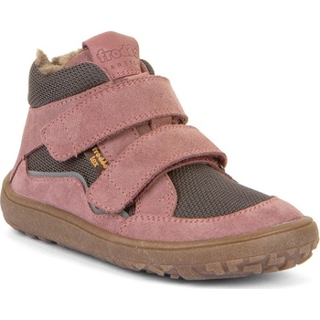 Froddo dívčí zimní barefoot boty TEX WOOL G3110254-6W růžová