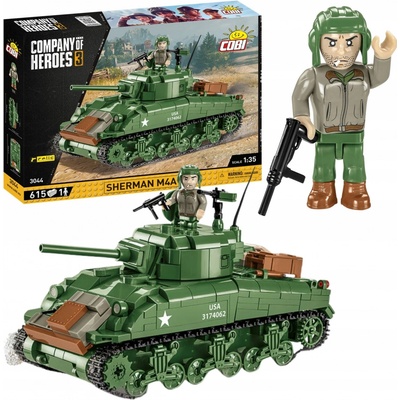 COBI 3044 Company of Heroes 3 Americký střední tank Sherman M4A1