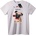 NOONEBRAND Тениска Мопс с Роза - XL, White