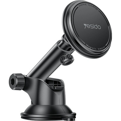 YESIDO C269 MagSafe Магнитна Стойка за Телефон за Табло и Стъкло - Черна