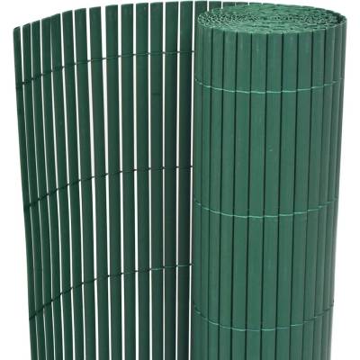 OMAXI Oboustranný zahradní plot PVC 90 x 500 cm zelený 565963