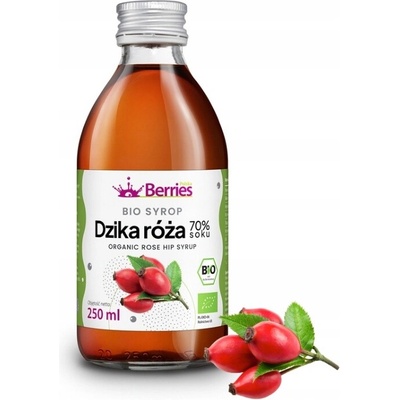 Berries sirup BIO diviaka ruža 250 ml