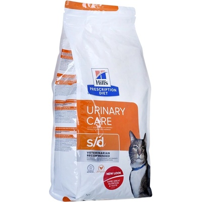 Hill's HILL'S PRESCRIPTION DIET Feline Urinary Care s/d Храна за котки, суха, с пилешко, за уринарна грижа, 3 kg