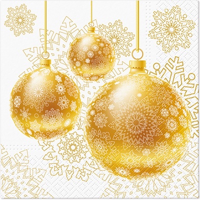 PAW Obrúsky L Gold Ornamental Baubles 33x33cm