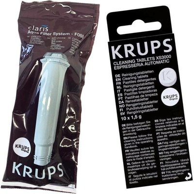 Krups F08801 Aqua Claris + XS300010 čisticí tablety