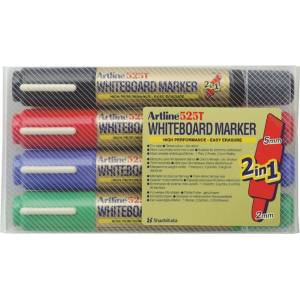 Artline Whiteboard Маркер 525T 2-в-1 4-комплект (EK-525T/4W 94)