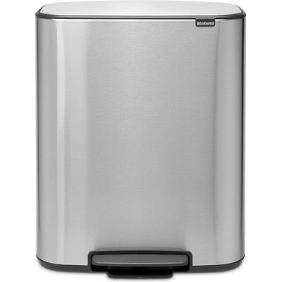 Brabantia BO pedálový koš 2x30L matná ocel FPP 211461