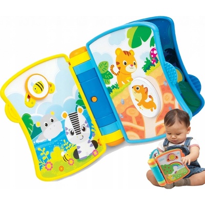 Mikro hračky kniha 16 cm na baterie se zvuky zvířátek