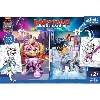 Trefl Puzzle Baby MAXI 2x10 - Геройски кученца / Viacom PAW PATROL: THE MIGHTY MOVIE (43007)