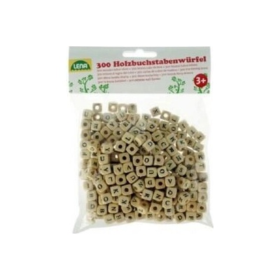 Dřevěná písmenka korálky 300ks 10mm v sáčku