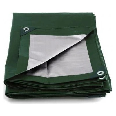 Kataro krycí plachta zelená / šedá PE 250g/1m², PEZ2501507 1,5 x 7 m