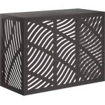vidaXL Покритие за климатик Черно 110 x 50 x 80 cm Стомана (8014108)