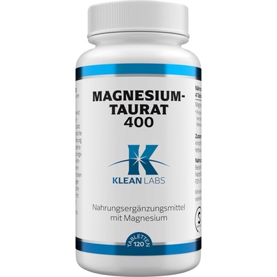KLEAN LABS Магнезиев таурат 400 - 120 таблетки