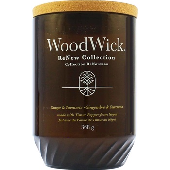 WoodWick ReNew Ginger & Turmeric голяма свещ 368 гр
