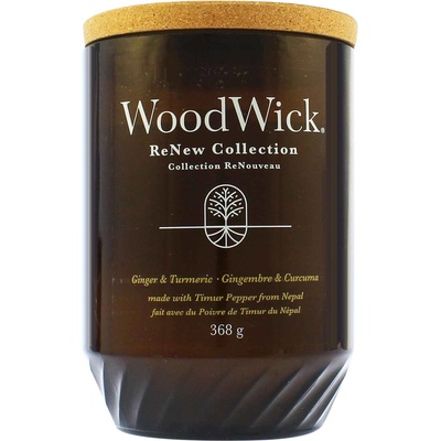 WoodWick ReNew Ginger & Turmeric голяма свещ 368 гр