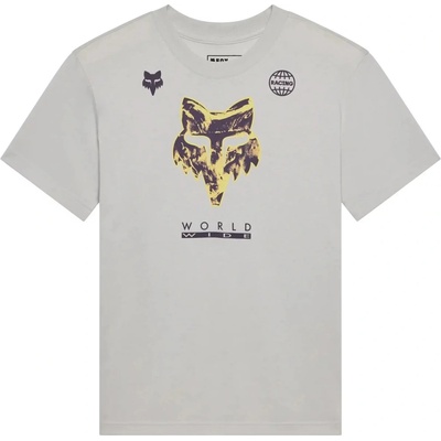 Fox W Image Print Ss Tee light grey