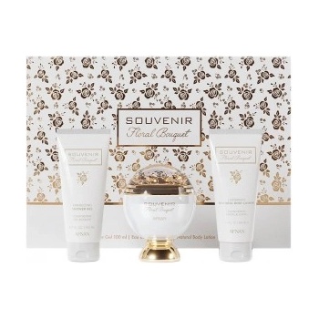 Image 1 of Afnan Комплект за жени Afnan Souvenir Floral Bouquet - Eau de Parfum 100 мл + Лосион за тяло 100 мл + Душ гел 100 мл