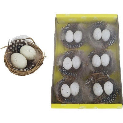 Velikonoční vajíčka v hnízdě, 6 ks X5773 – Zbozi.Blesk.cz
