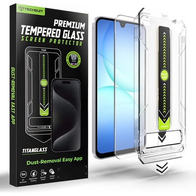 Techsuit Стъклен протектор за Samsung Galaxy A16 / A17 - TitanGlass CrystalHD - Techsuit - Прозрачен