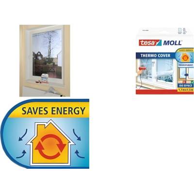 tesamoll® Termoizolační fólie na okna, půhledná Rozměr: 4 m : 1,5 m