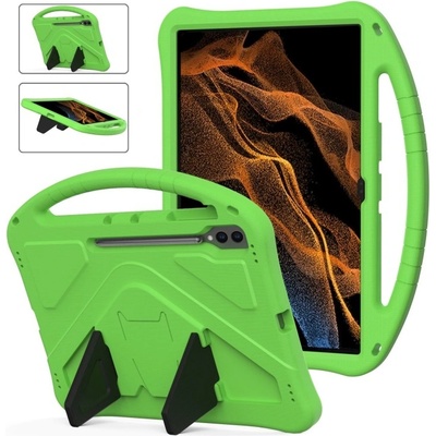 Vsetkonamobil 65143 KIDDO Detský obal pre Samsung Galaxy Tab S9 Ultra / Tab S10 Ultra zelený