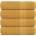 vidaXL Кърпи за ръце FROGN 4 бр. Златисти 50x100 см 360 г/м2 (136807)