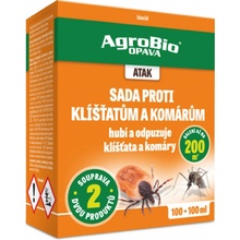 AgroBio Atak Sada proti klíšťatům a komárům 100 ml + 100 ml