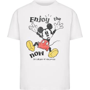 MERCHCODE Тениска Mickey Mouse Enjoy The Now Tee white XXLUB-MC1272-00220 - , размер XS
